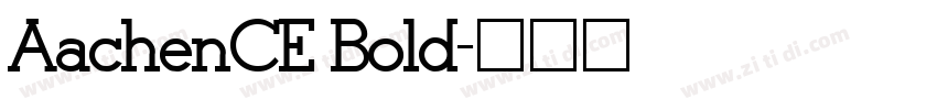 AachenCE Bold字体转换